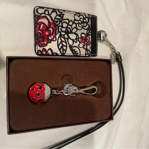 Papyrus Ladybug Bag Charm and Coach Luggage Tag
